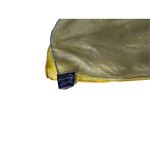 Royal Lady Vintage 60s Pure Silk Scarf Yellow Gray Made in Japan
